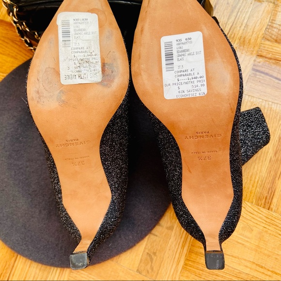 Givenchy Paris Lurex Sock Boots - Picture 5 of 11